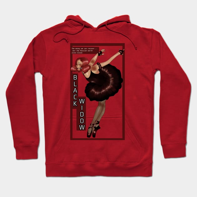 Black Widow Ballet Hoodie by ShibShop